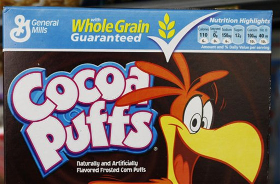 Cocoa Puffs is one of the General Mills cereals that has less sugar compared to a year ago.